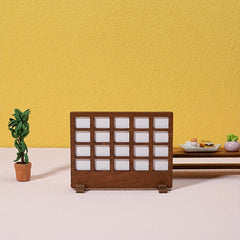 Dollhouse Retro Wooden Furniture Table Screen Ornaments