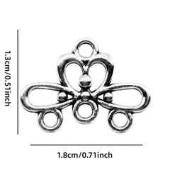 20pcs Vintage Hollow Flower Jewelry Connector for DIY Jewelry Making