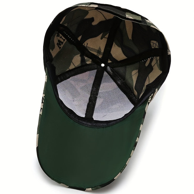 Camouflage Baseball Cap for Fishing and Outdoor Activities