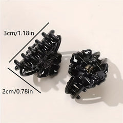 12pcs Small Flower Hair Claw Clip Strong Hold Hair Jaw Clip For Thick Hair