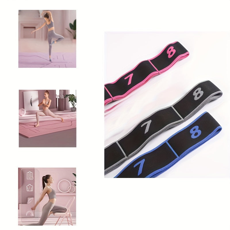 Yoga Resistance Band with 20-32cm Rings Home Gym Stretch Belt
