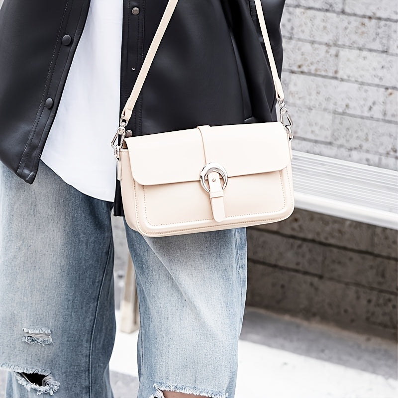 Stylish Large Tote Bag Soft Shoulder & Crossbody Purse Apricot/Cream