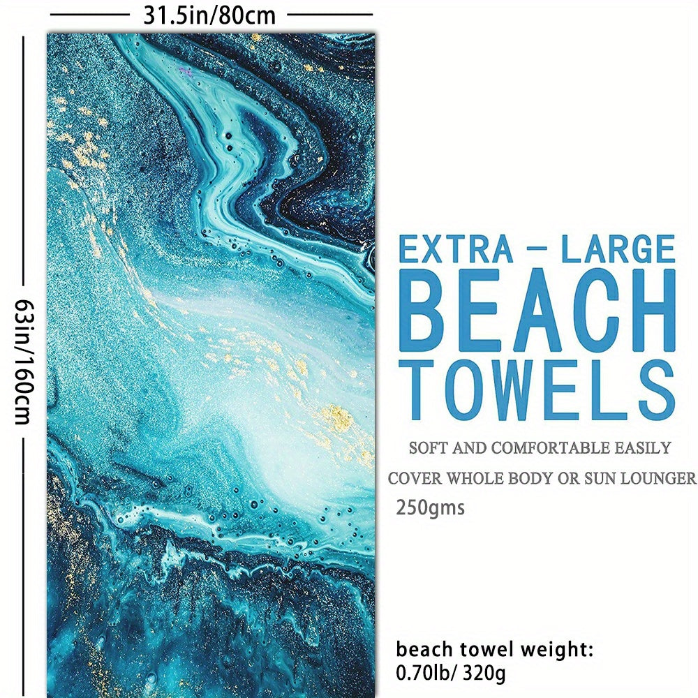 Tie Dye Absorbent Beach Towel Holiday Beach Accessories Large Towel