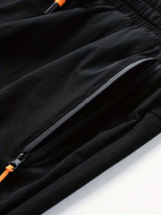 Men's Waves Print Drawstring Basketball Shorts Rapid Drying Gym Clothing