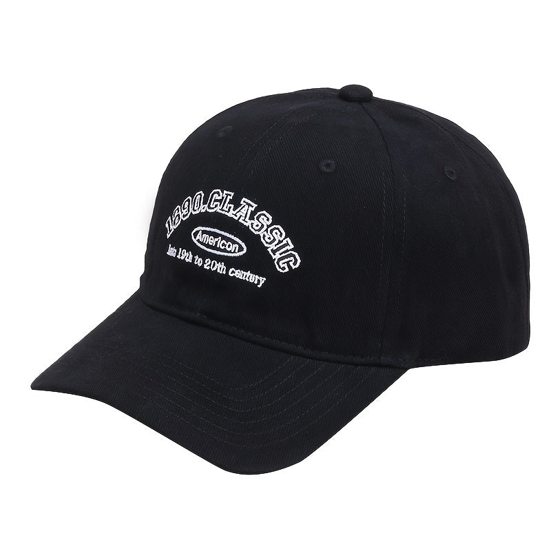 Letter Embroidered Baseball Cap Vintage Unisex Adjustable Sports Sun Hat