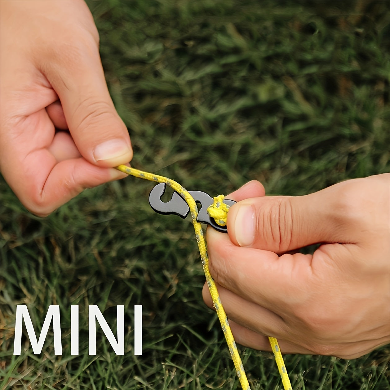 2pcs Aluminum Cord Adjusters for Tent Rope & Backpacking