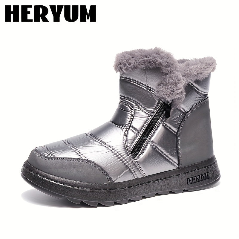 Women's Waterproof Non slip Medium Tube Snow Boots