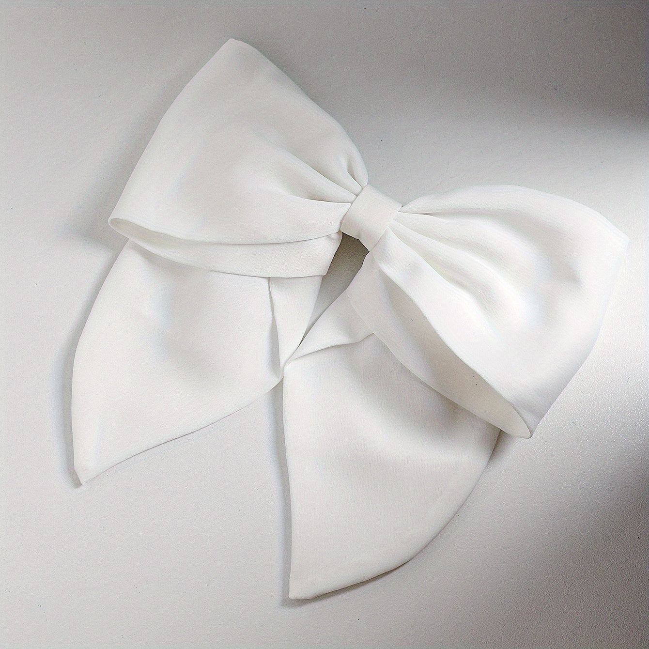 Satin Large Bowknot Hair Clip Back Head Duck Billed Clip Hair Accessories