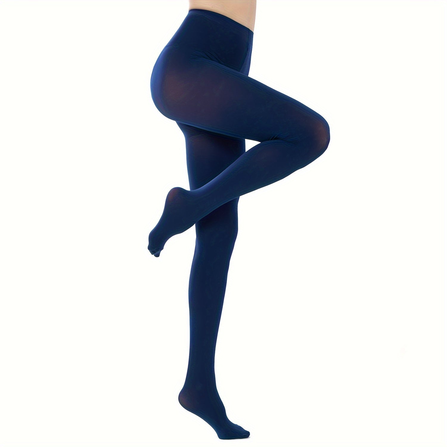 Women's Footed Tights 80D High Waist Semi Opaque Pantyhose
