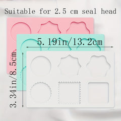 Silicone Shaping Mold Fire Seal Wax Granule Holder Circle Mold Stamping Tool