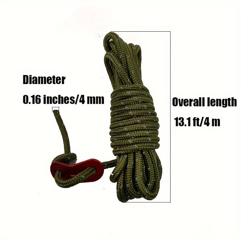 4pcs Guy Lines Camping Rope with Adjuster