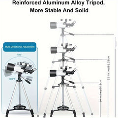 120x Astronomical Monocular Telescope for Outdoor Observation