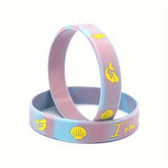2pcs Sports Bracelet Gift For Women Elastic Ocean World Luminous