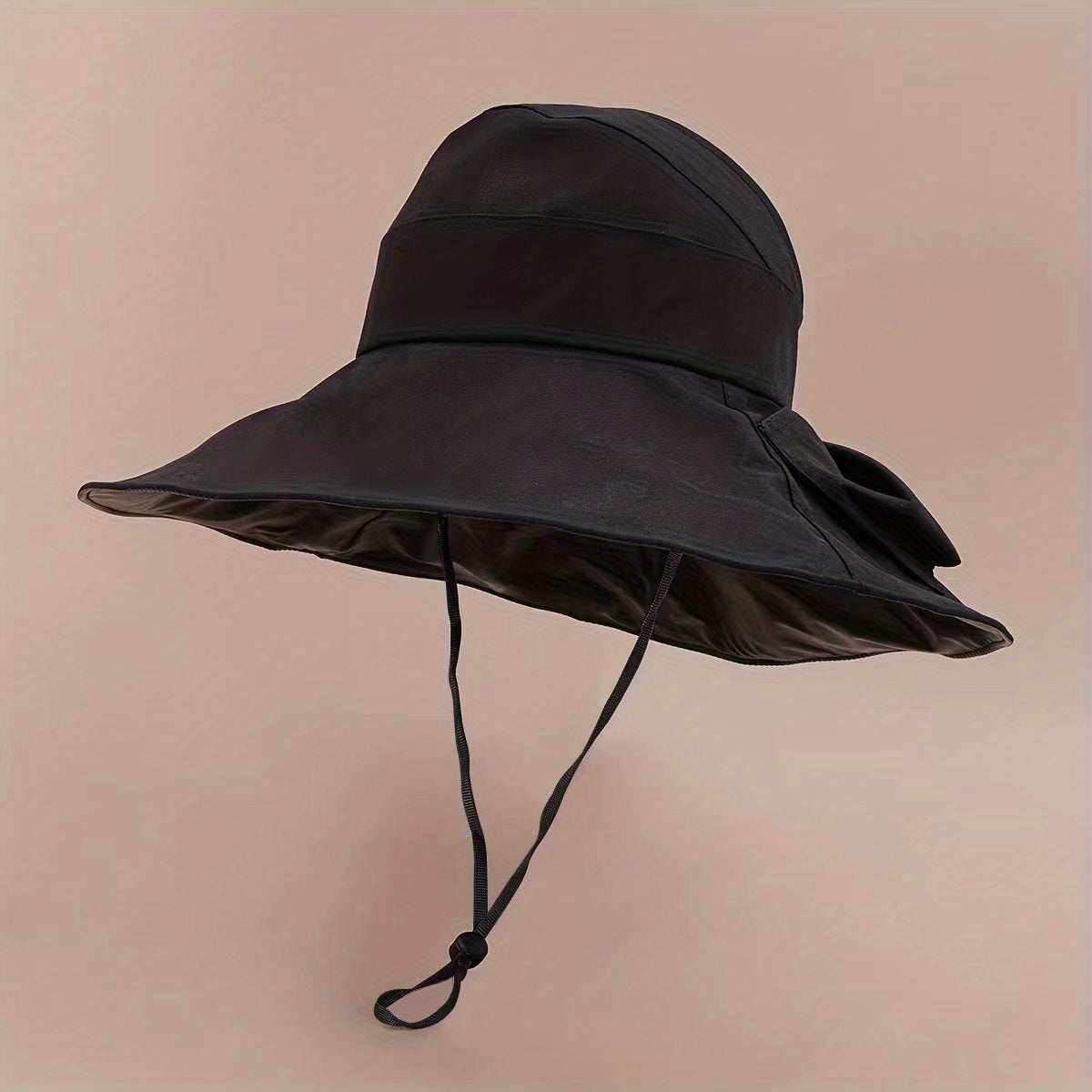 Butterfly Print Wide Brim Bucket Hat UV Protection