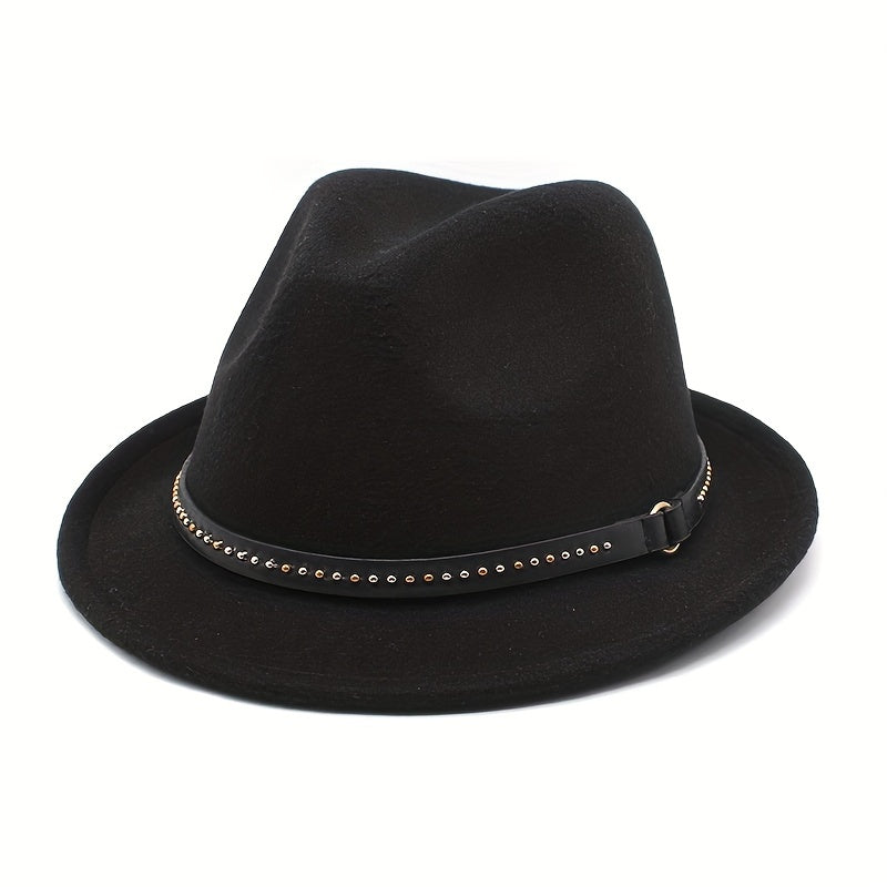 Men's Felt Hat Autumn Winter Jazz Hat British Style Top Hat