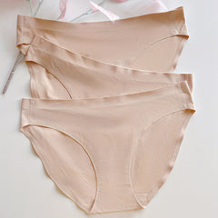 3pcs Seamless Breathable Briefs Lingerie Underwear