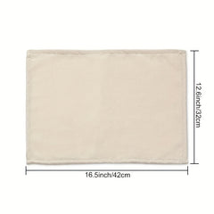 Flower Linen Placemat Vintage Spring Holiday Washable Table Mat