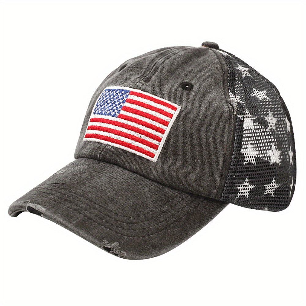Embroidered Mesh Hat Classic Cap For Men Women
