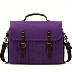 Men's Messenger Bag Retro Waterproof 15.6" Laptop Briefcase