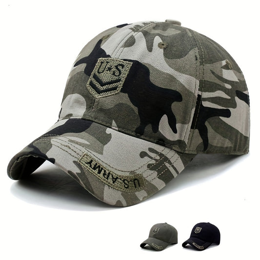 Camouflage Men's Baseball Cap Sunshade Hat Outdoor Peaked Cap