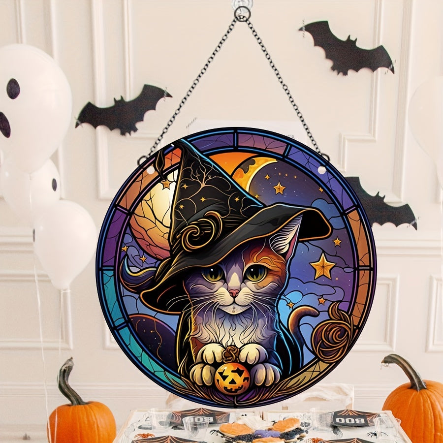 Halloween Front Door And Window Acrylic Decoration Set