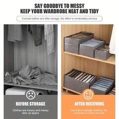 Clothes Wardrobe Organizer Container Closet Underwear Storage Box