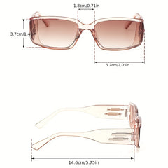 Cat Eye Sunglasses Gradient Lens Square Frame Glasses UV400