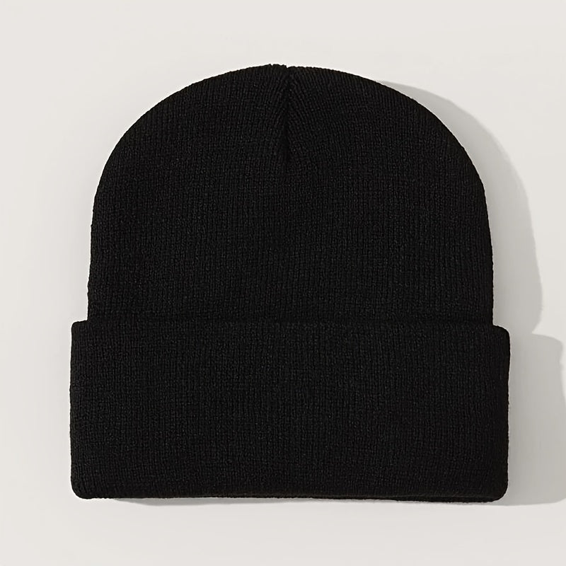 Embroidery I DON'T CARE Knit Hat Beanie Hat Cap