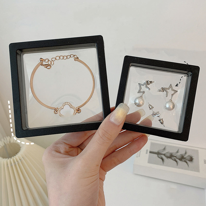 PE Transparent Film Jewelry Storage Box Set