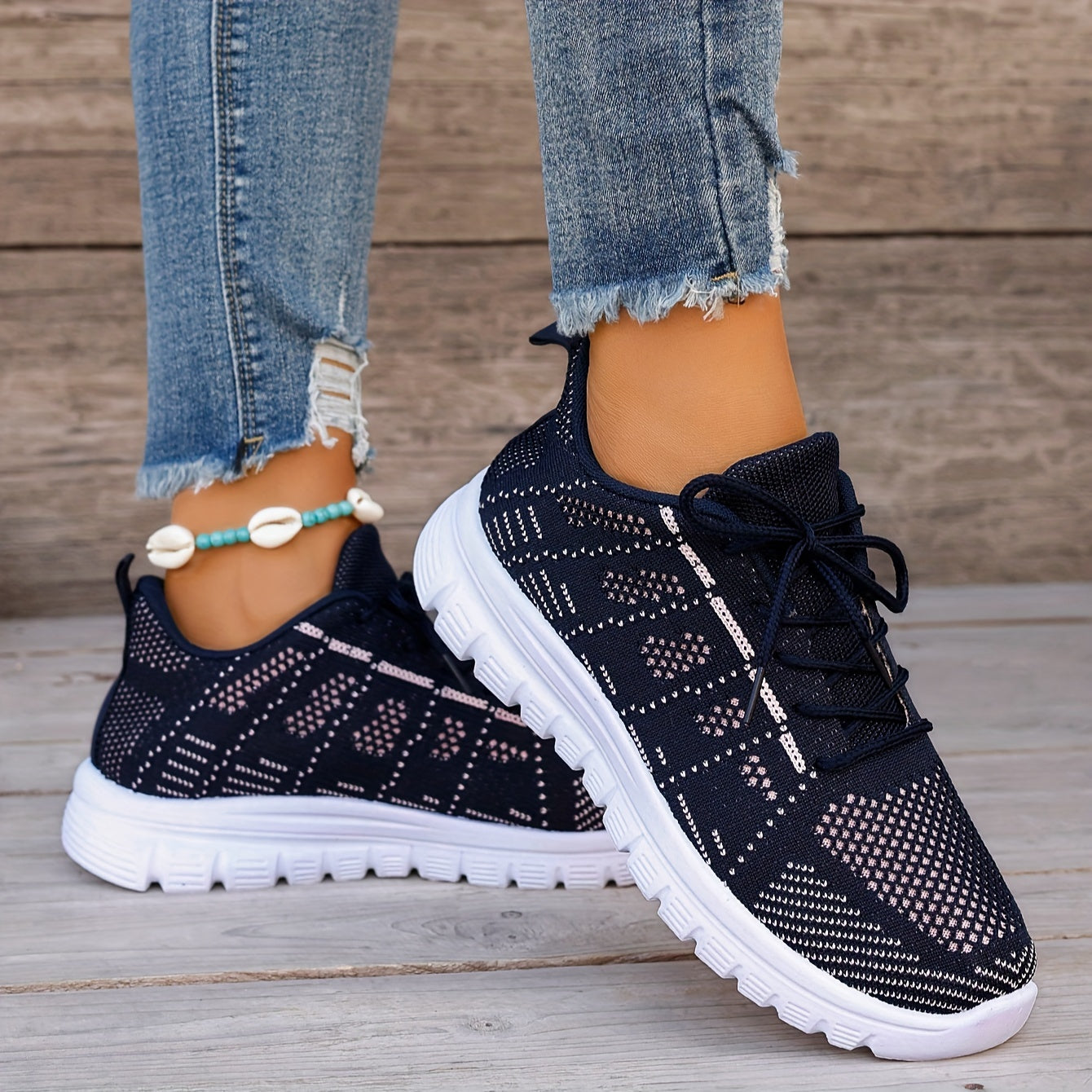 Women's Lightweight Breathable Running Shoes Comfortable Outdoor Sneakers
