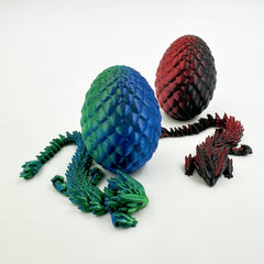 3D Printing Laser Crystal Egg Dragon King Model Ornament