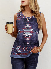  Southwestern Print Tank Top