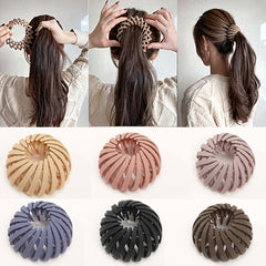 Matte Hair Claw Clips for Women, Nest Hair Bun Maker