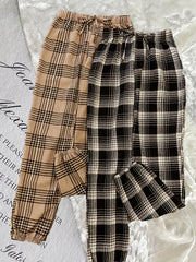 Plaid Sleep Bottoms Casual & Cozy Home Sleep Pants Women's Sleepwear