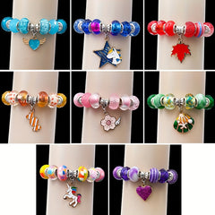 Women's DIY Bracelet & Necklace Kit with Beads & Charms