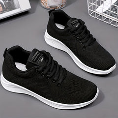 Thick Sole Shock Absorption Lightweight Sneakers Mesh Breathable