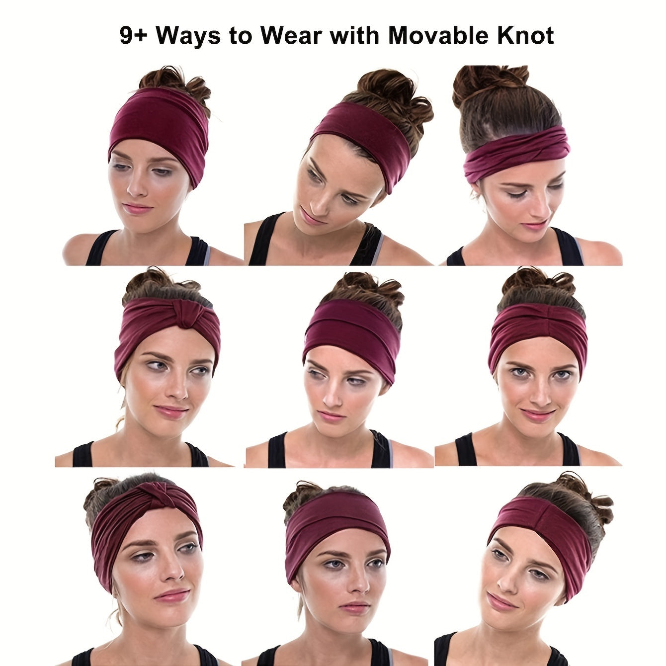 Solid Wide Headband for Sports and Daily Use