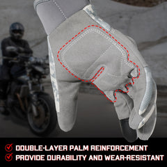 Hard Knuckles Motorcycle Gloves Full Finger Touch Screen Gloves For Men