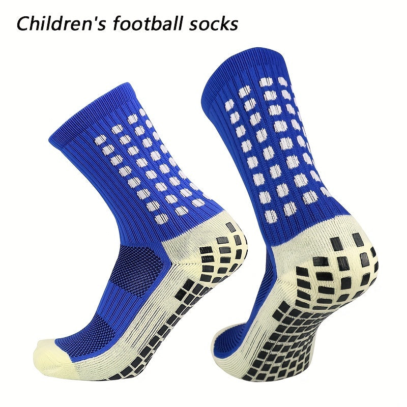 Kids Anti-Slip Sports Socks EU35-39 with Grip Pads