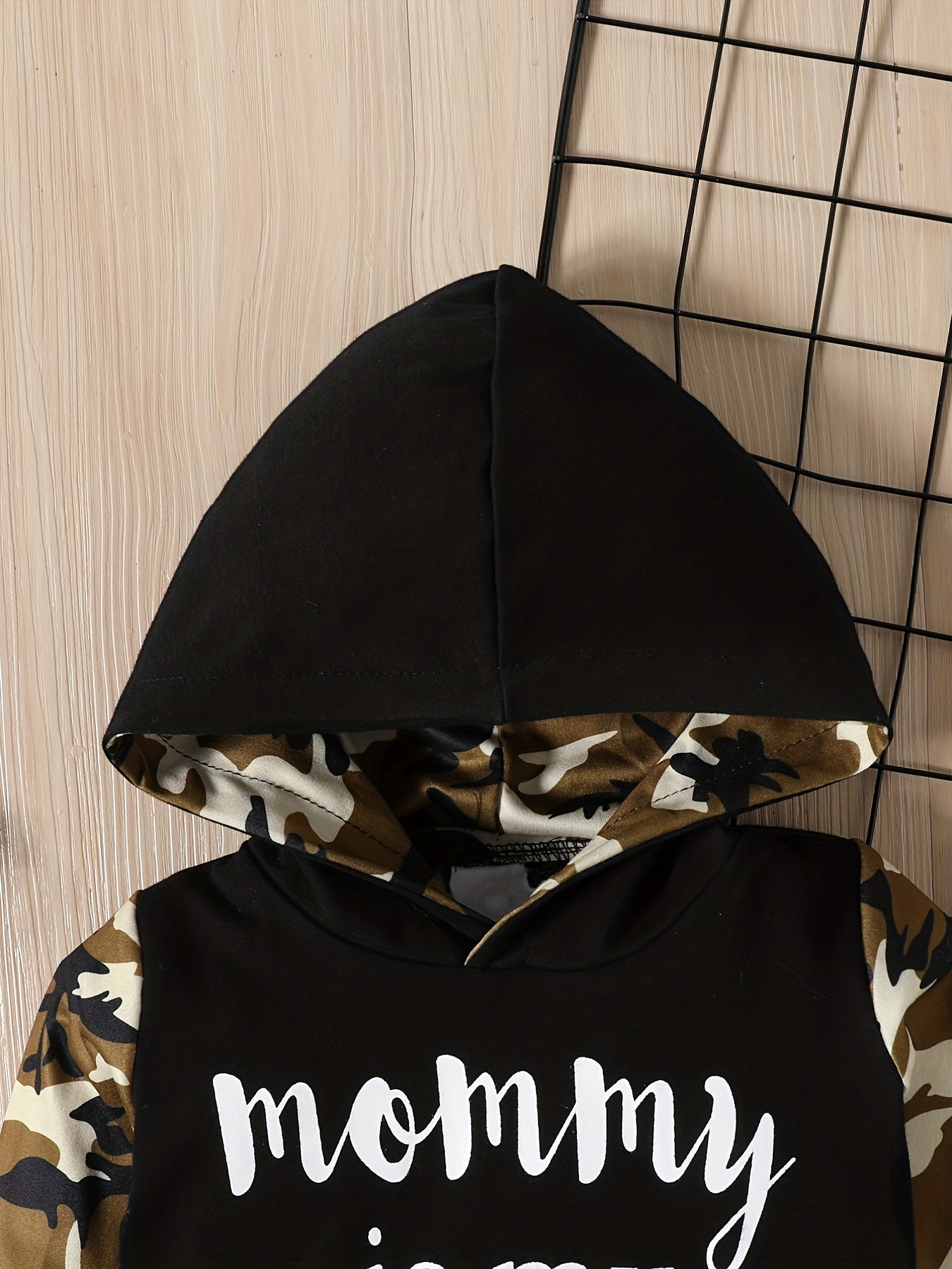 Camouflage Block 2pcs Outfit Toddler Baby Boys Hoodie Pants Set