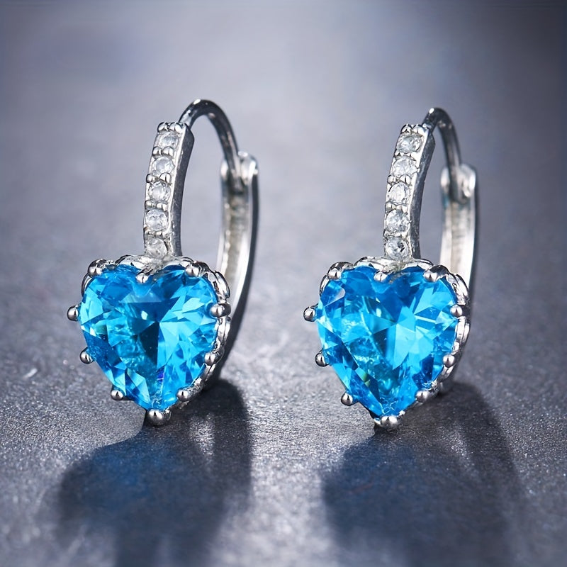 EMMAYA Golden Double Head Earrings CZ Rhinestone Jewelry