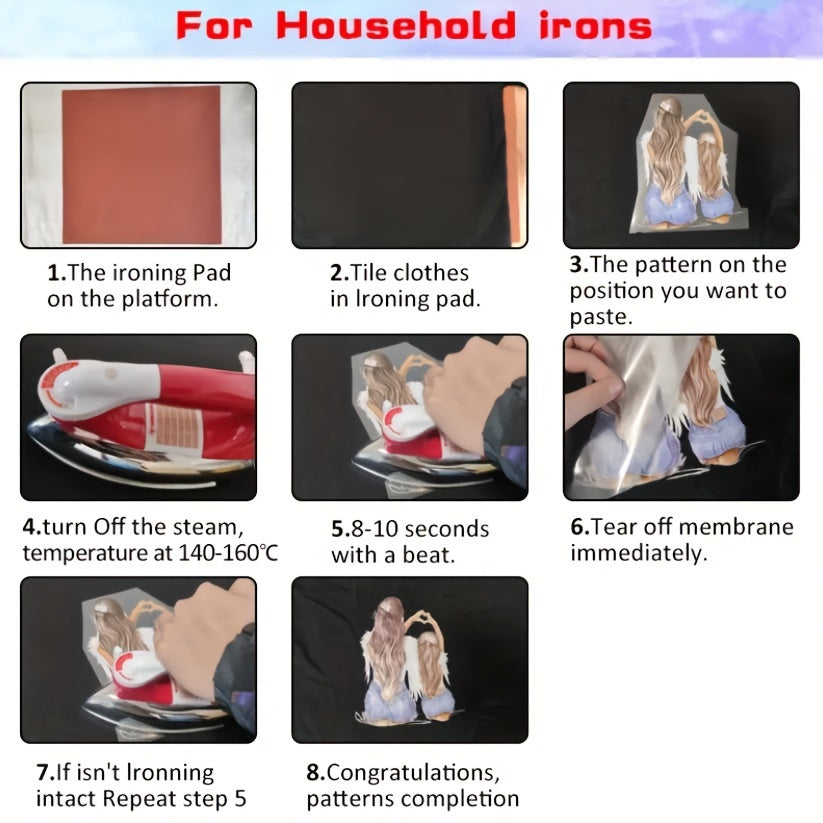 Butterfly Clothes Patches DIY Heat Transfer Stickers
