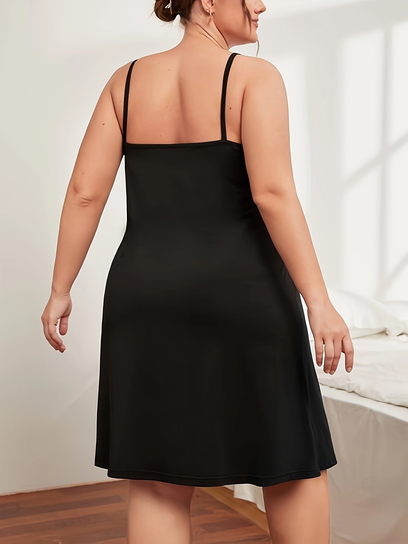 Heart Print Cami Sleep Dress