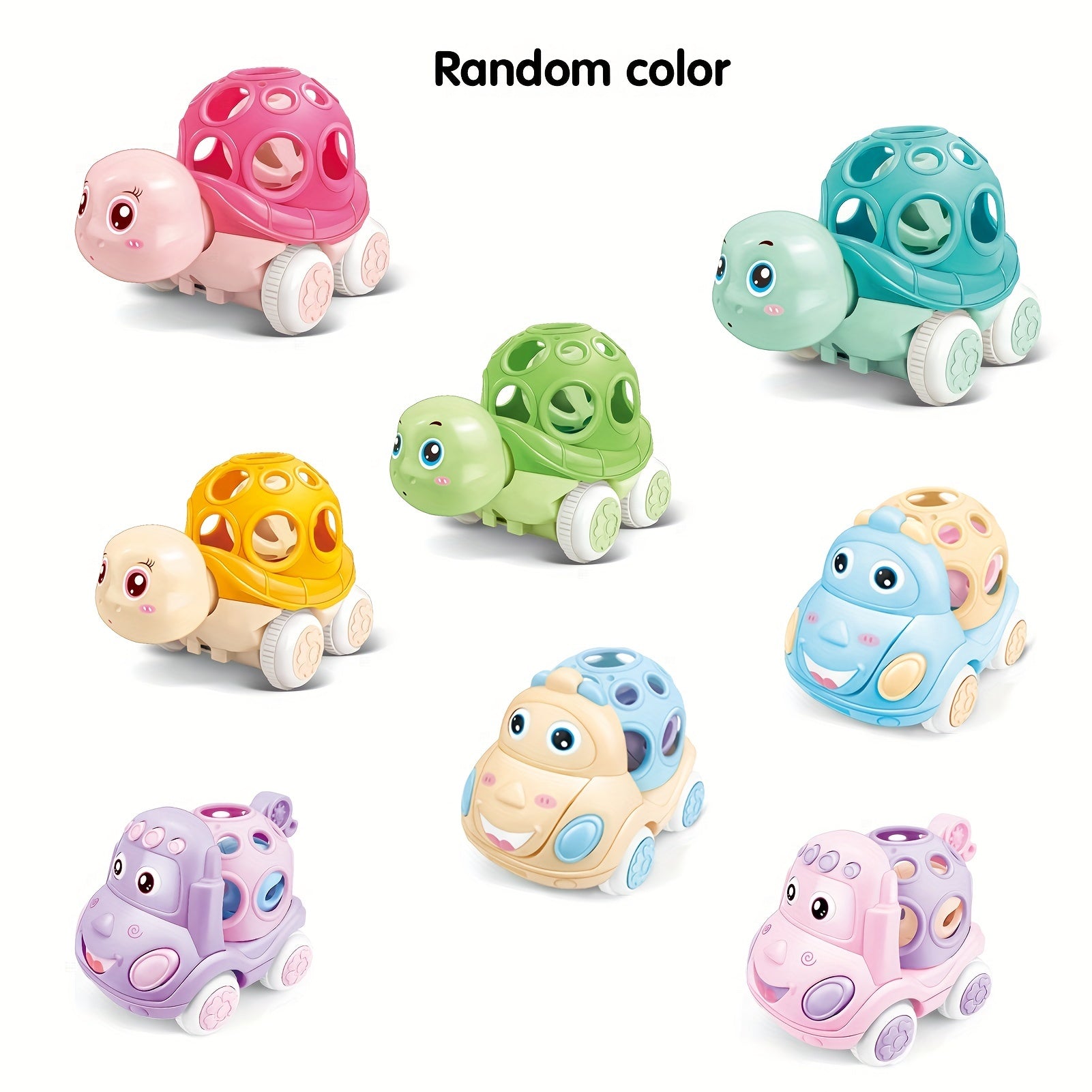 Baby Car Toys Toddler Rattle & Roll Toy Vehicles For Infant