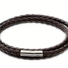 Weiy Leather Braided Bracelet Wristband Vintage Cuff Friendship Couple Bracelet