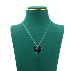Punk Cat Heart Pendant Necklace Gothic Animal Jewelry Girls