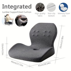 Memory Foam Car Lumbar Support Cushion - Relieve Back Pain & Hemorrhoids