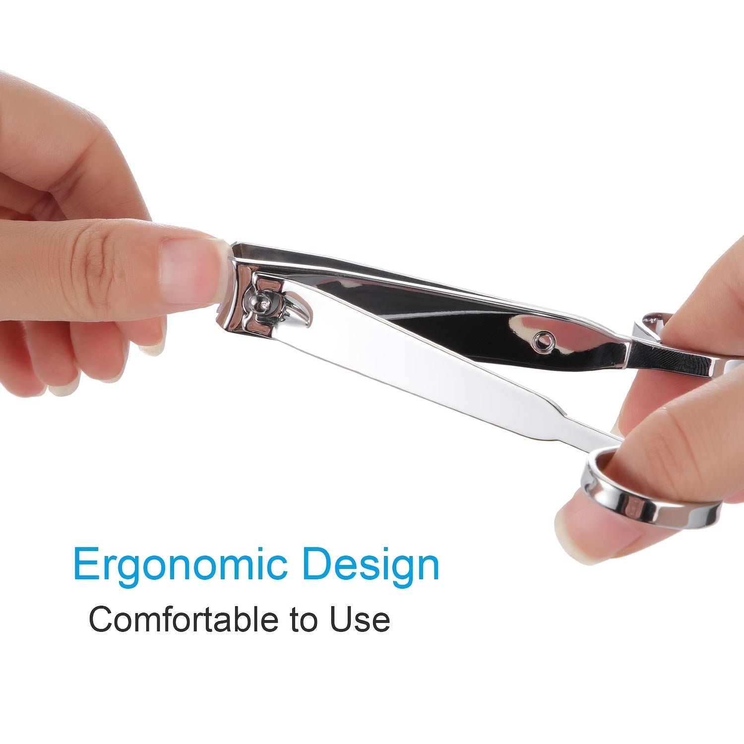 360 Rotating Nail Clipper Set Stainless Steel Edge for Perfect Nails