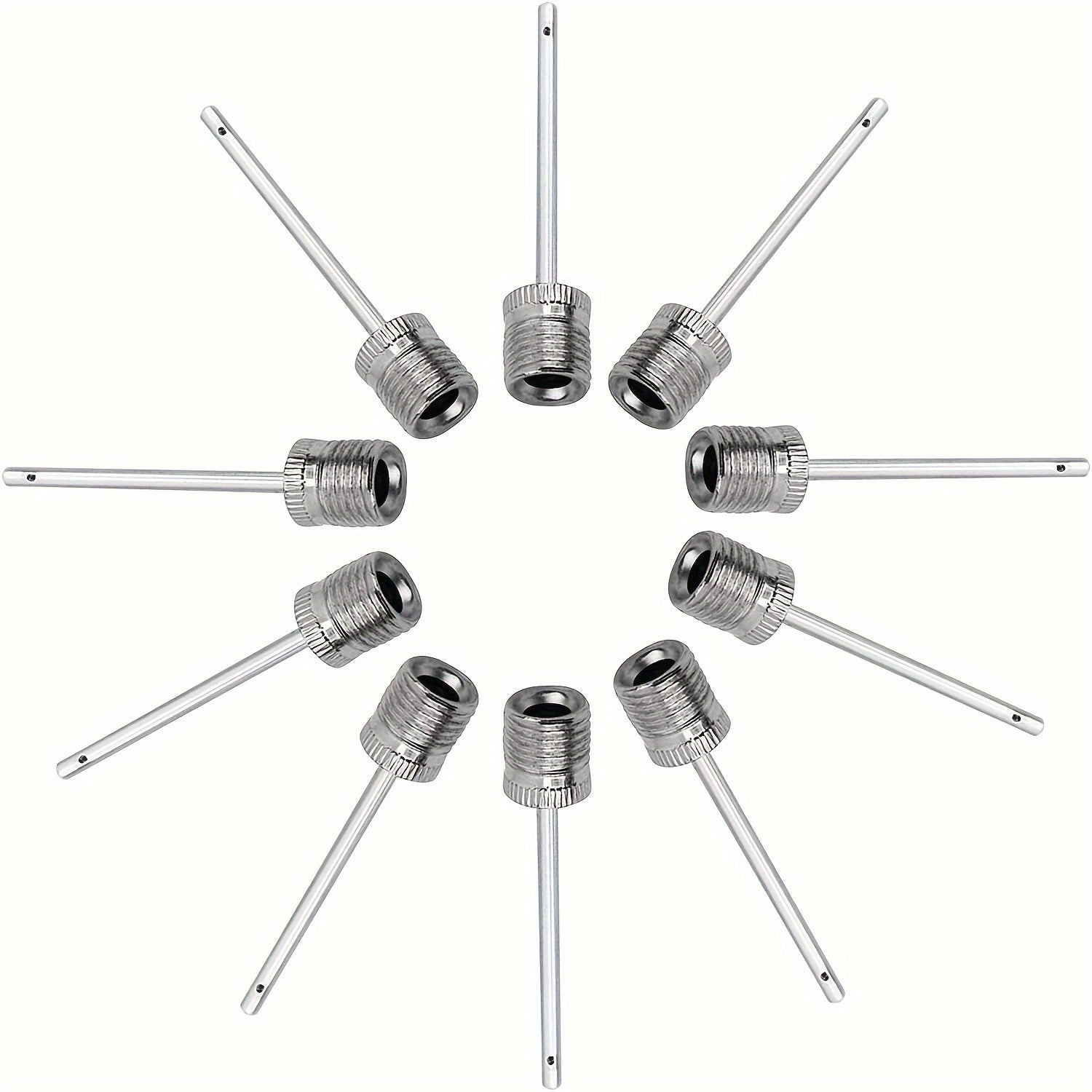 100pcs Basketball Pump Needles Air Pump Needles with Storage Box