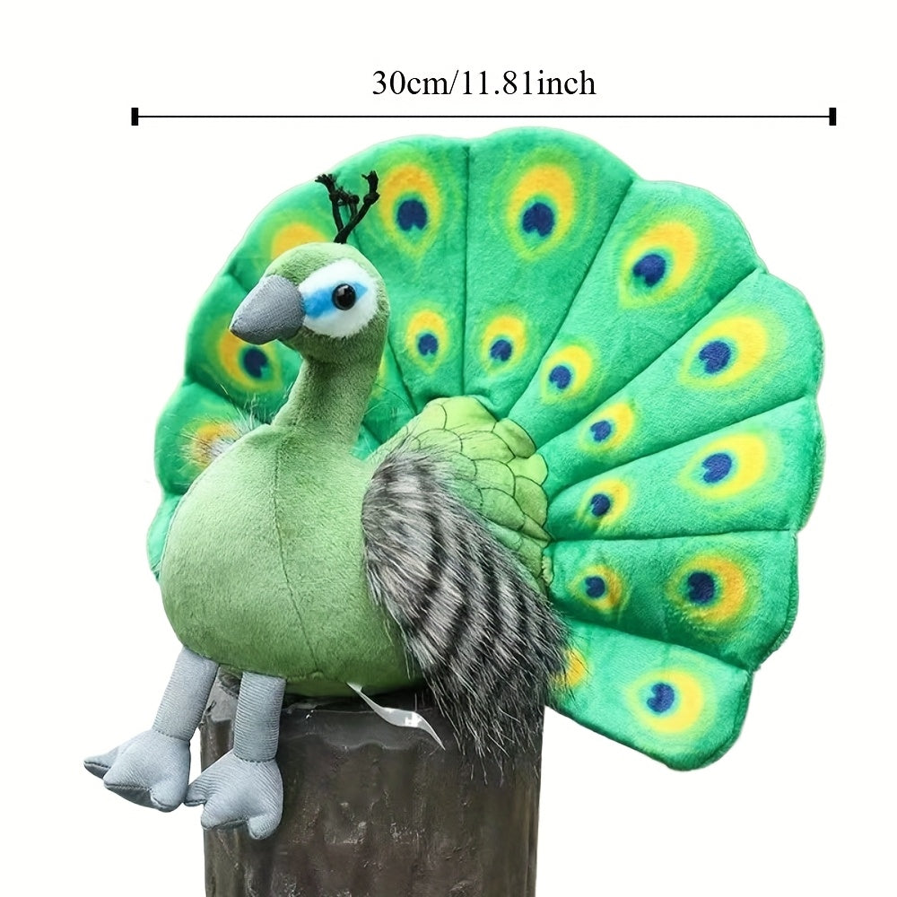 Green PeaRooster Plush Doll for Home Decor